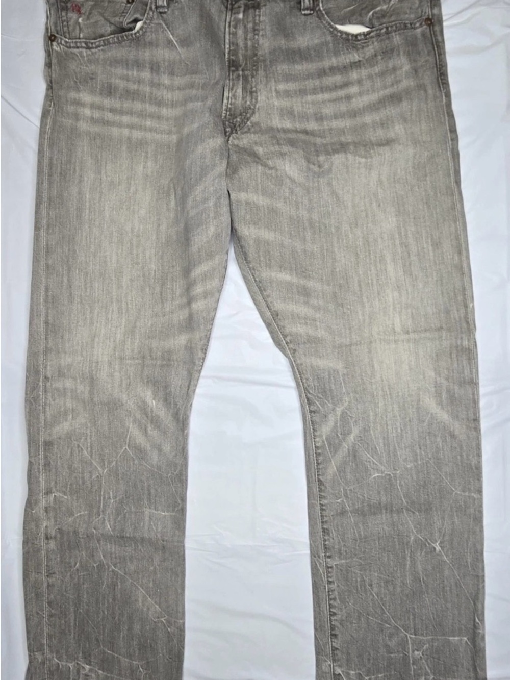 Polo by Ralph Lauren Men's Light Grey Slim Straight Jeans